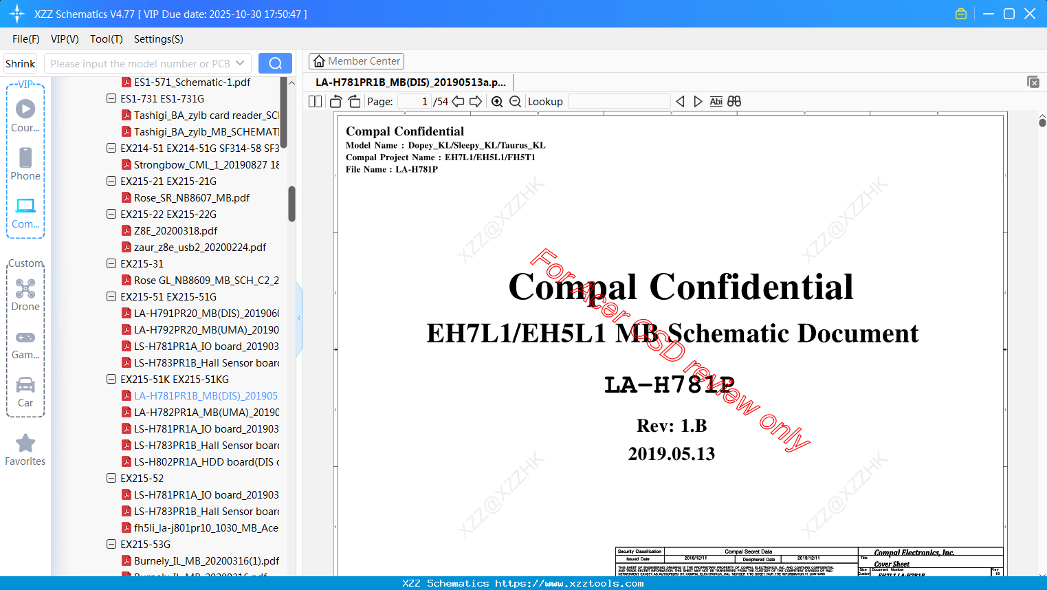 Laptop ACER LA-H781PR1B_MB(DIS)_20190513a